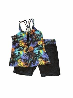 Hanna Nikole NEW Women's Plus Size Two Piece Swim Suit Size 24W #260313